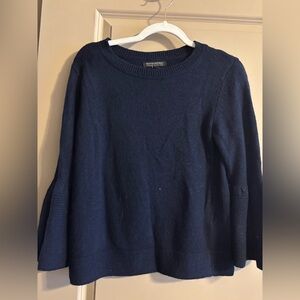 Banana Republic Navy Sweater with Flared Sleeves